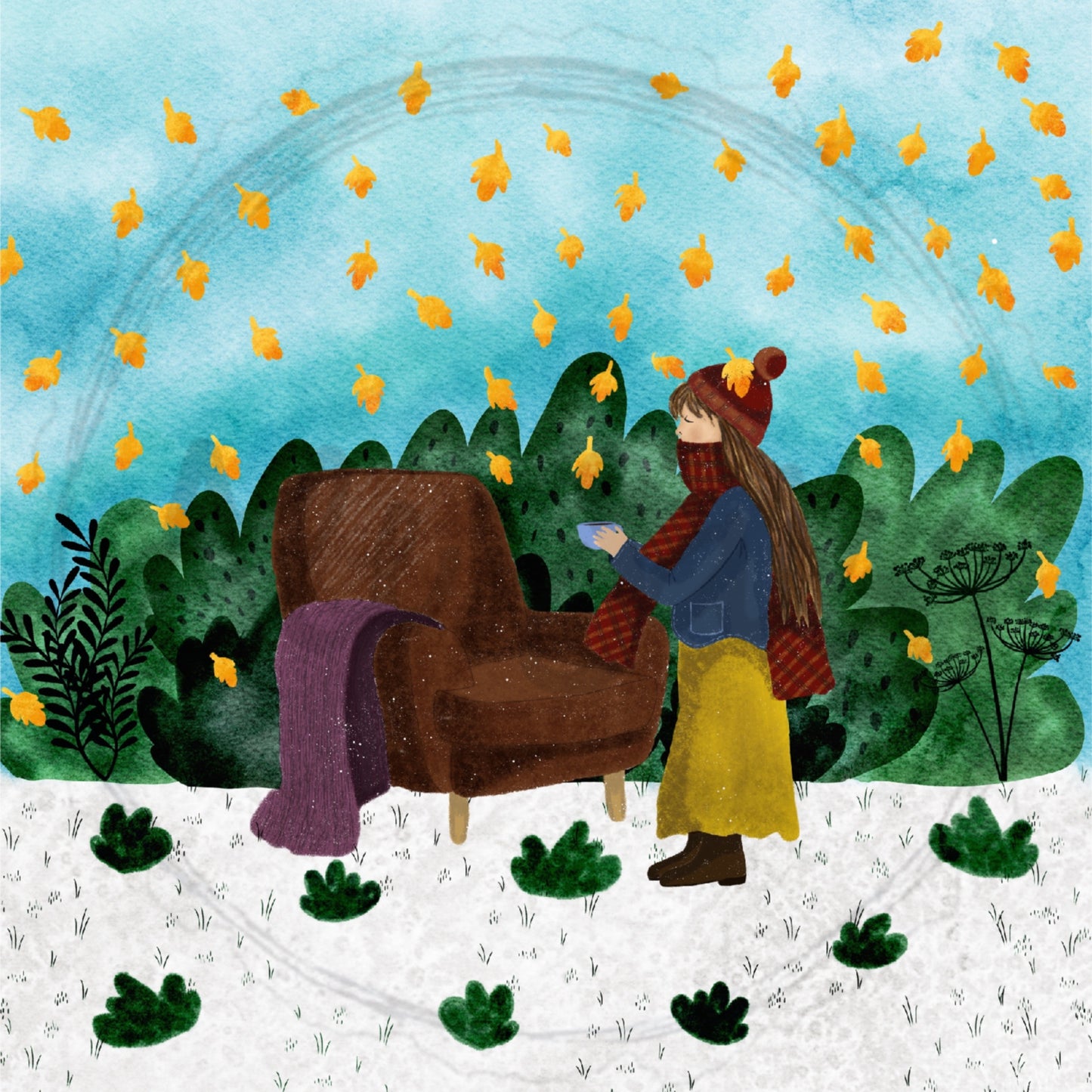 Sillón en otoño