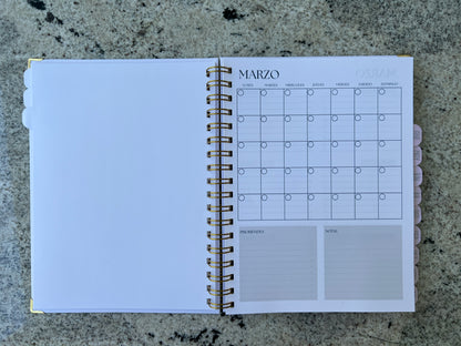 Bitácora de vida personalizada (agenda física)