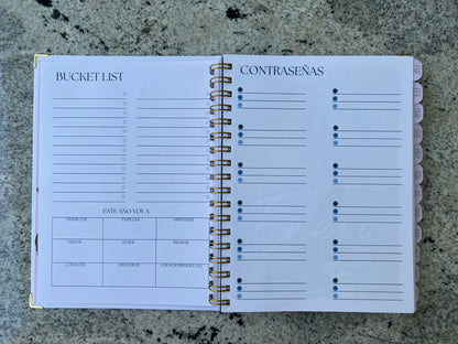Bitácora de vida personalizada (agenda física)